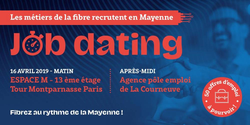 job dating Les métiers de la fibre recrutent en Mayenne