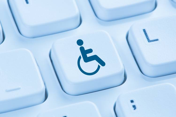 clavier et logo handicap