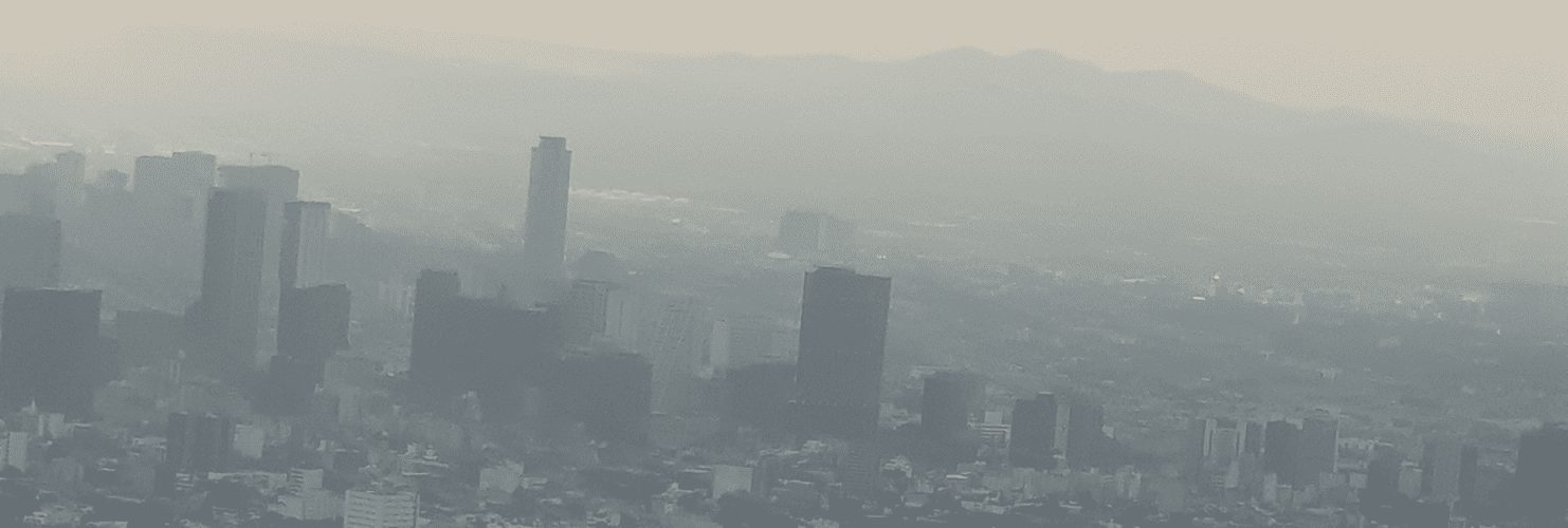 Pollution au dessus de Mexico